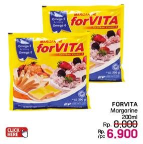 Promo Harga Forvita Margarine 200 gr - LotteMart