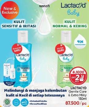 Promo Harga Lactacyd Baby Liquid Soap/Lactacyd Baby Body & Hair Wash Ekstra Milky  - Guardian