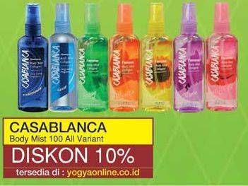 Promo Harga CASABLANCA Body Mist All Variants 100 ml - Yogya
