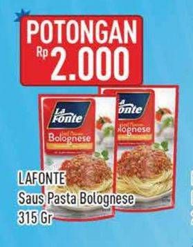 Promo Harga La Fonte Saus Pasta Bolognese 315 gr - Hypermart