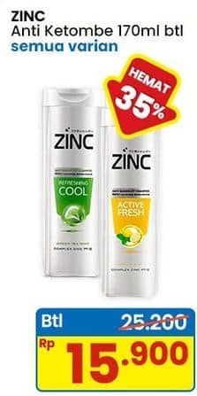 Promo Harga Zinc Shampoo All Variants 170 ml - Indomaret