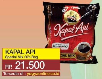 Promo Harga Kapal Api Kopi Bubuk Special Mix 20 pcs - Yogya