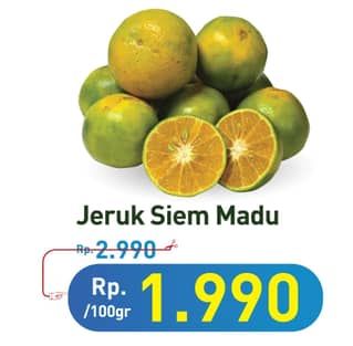 Promo Harga Jeruk Siam Madu per 100 gr - Hypermart