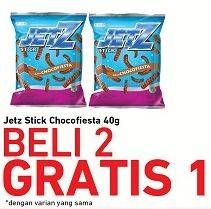 Promo Harga JETZ Stick Snack Chocofiesta 40 gr - Carrefour