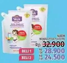 Promo Harga SLEEK Baby Bottle, Nipple and Accessories Cleanser 450 ml - LotteMart