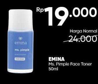 Promo Harga EMINA Ms Pimple Face Toner 50 ml - Guardian