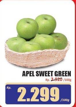 Promo Harga Apel Sweet Green per 100 gr - Hari Hari