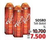 Promo Harga SOSRO Teh Botol 1000 ml - LotteMart