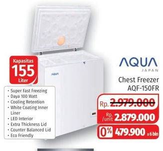Promo Harga AQUA Cheest Freezer AQF-150FR  - Lotte Grosir