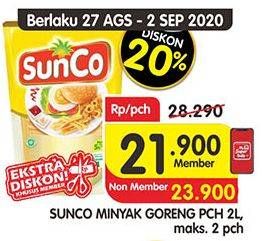 Promo Harga SUNCO Minyak Goreng 2 ltr - Superindo