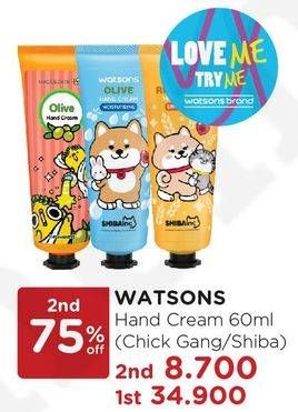 Promo Harga WATSONS Hand Cream Shibainc 60 ml - Watsons