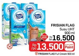 Promo Harga Frisian Flag Susu UHT Purefarm 900 ml - LotteMart