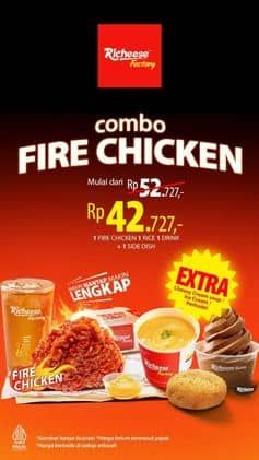 Promo Harga Combo Fire Chicken  - Richeese Factory