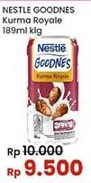 Promo Harga Nestle Goodnes UHT Kurma Royale 189 ml - Indomaret