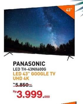 Promo Harga Panasonic TV LED TH-43NX600G  - Yogya