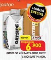 Promo Harga Oatside UHT Milk Barista Blend, Chocolate, Coffee 200 ml - Superindo
