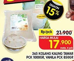 Promo Harga 365 Kolang-Kaling Tawar, Vanila 850 gr - Superindo