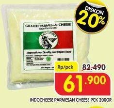 Promo Harga INDOCHEESE Parmesan Cheese 200 gr - Superindo