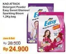Promo Harga ATTACK Easy Detergent Powder Sweet Glamour, Sparkling Blooming 1200 gr - Indomaret