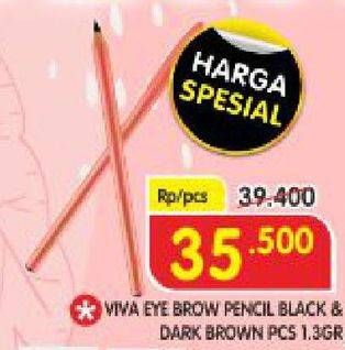 Promo Harga VIVA Eyebrow Pencil Brown 1 gr - Superindo