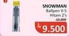 Promo Harga Snowman Ball Point V5 2 pcs - Alfamidi