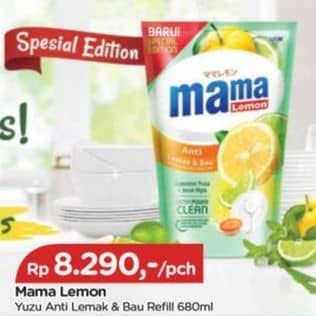 Promo Harga Mama Lemon Cairan Pencuci Piring Japanese Yuzu + Jeruk Nipis 680 ml - TIP TOP
