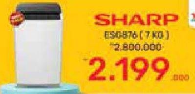 Promo Harga SHARP ESG 876 GY | Mesin Cuci 1 Tabung 7 kg  - Yogya