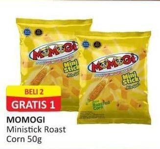 Promo Harga Momogi Mini Stick Roast Corn 50 gr - Alfamart