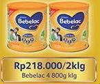 Promo Harga BEBELAC 4 Susu Pertumbuhan Madu, Vanila 800 gr - Indomaret