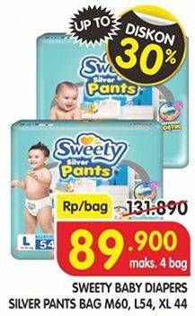 Promo Harga Sweety Silver Pants M60, L54, XL44  - Superindo