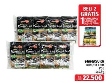 Promo Harga Mamasuka Rumput Laut Panggang Original per 2 bungkus 4 gr - Lotte Grosir