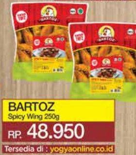 Promo Harga Bartoz Spicy Wing 250 gr - Yogya