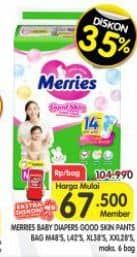 Promo Harga Merries Pants Good Skin M48/L42/XL38/XXL28  - Superindo