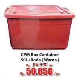 Promo Harga CPM Container Box + Roda Warna 50000 ml - Hari Hari