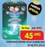 Promo Harga Confidence Adult Diapers Classic Night L7, M8, XL6 6 pcs - Superindo