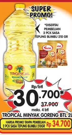 Promo Harga Tropical Minyak Goreng 2000 ml - Superindo