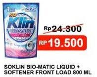Promo Harga SO KLIN Biomatic Liquid Detergent 800 ml - Indomaret