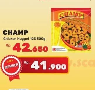 Promo Harga Champ Nugget 123 500 gr - Yogya