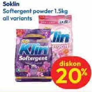 Promo Harga So Klin Softergent All Variants 1500 gr - Hypermart
