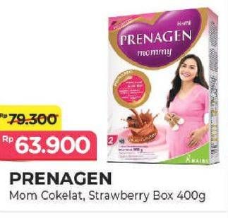 Promo Harga PRENAGEN Mommy Lovely Strawberry, Velvety Chocolate 400 gr - Alfamart