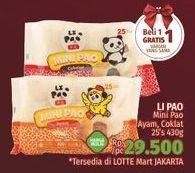 Promo Harga LI PAO Mini Pao Ayam, Cokelat 430 gr - LotteMart