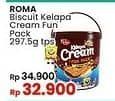 Promo Harga Roma Kelapa Cream Fun Pack 297 gr - Indomaret