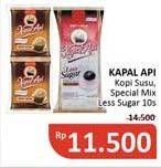 Promo Harga KAPAL API Kopi Susu/Special Mix Less Sugar  - Alfamidi
