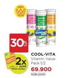 Promo Harga COOL VITA Vitamin C, Vitamin D & Zinc 10 pcs - Watsons