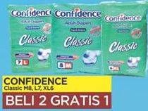 Promo Harga CONFIDENCE Adult Diapers Classic M8, L7, XL6  - Yogya