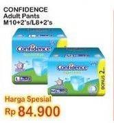 Promo Harga Confidence Adult Diapers Pants M10+2, L8+2 10 pcs - Indomaret