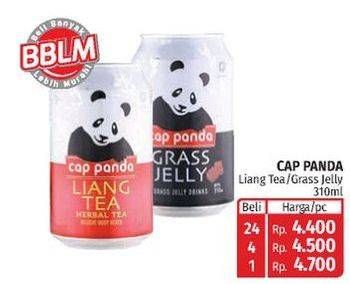 Promo Harga Cap Panda Minuman Kesehatan Liang Teh, Cincau 310 ml - Lotte Grosir