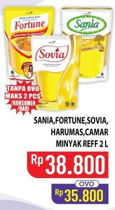SANIA/ FORTUNE/ SOVIA/ HARUMAS/ CAMAR Minyak Goreng 2 L