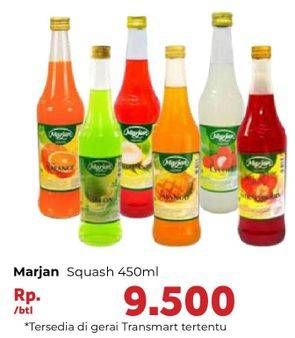 Promo Harga MARJAN Syrup Squash 450 ml - Carrefour