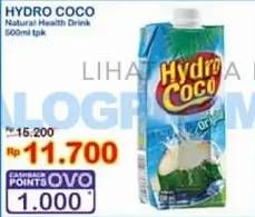 Promo Harga Hydro Coco Minuman Kelapa Original 500 ml - Indomaret